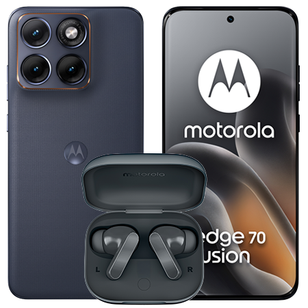 Moto Edge 70 Fusion 256 GB 5G Azul con Motobuds Bass