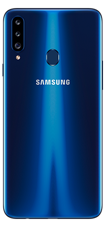 Samsung Galaxy A20s 32 GB Azul trasera