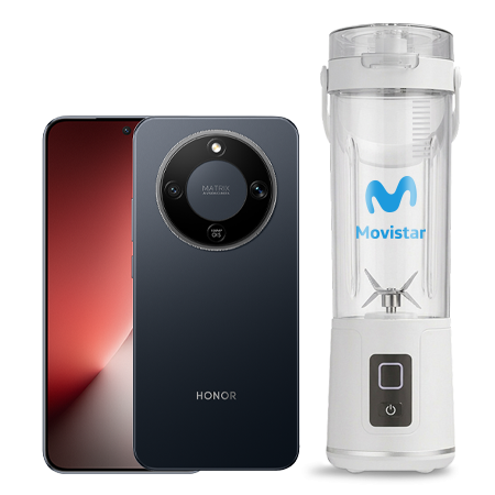 Honor Magic8 Lite 512 GB 5G Negro con Licuadora portátil