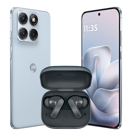 Moto Edge 70 Fusion 256 GB 5G Celeste con Motobuds Bass