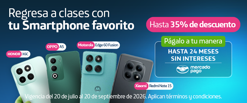 Adquiere un smartphone con un descuento incre&iacute;ble