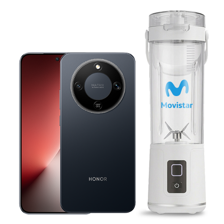 Honor Magic8 Lite 512 GB 5G Negro con Licuadora portátil